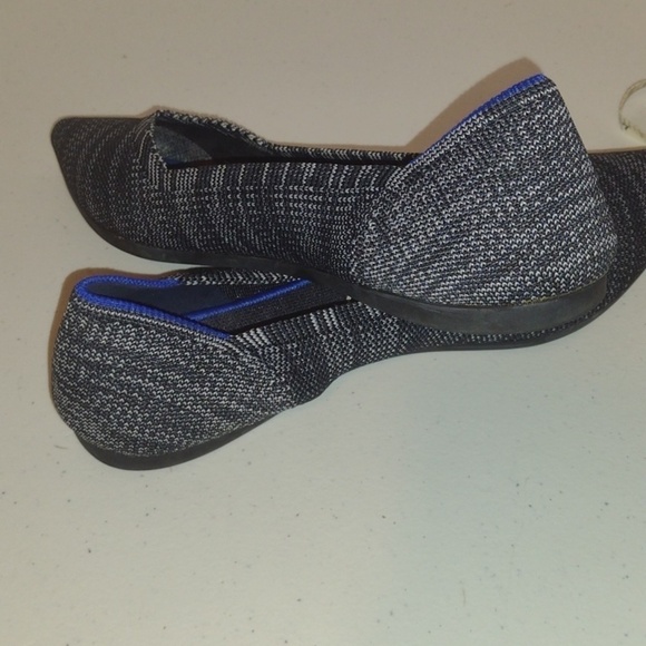 Rothy's The Point Gray Marled Comfort Textile Ballet Women’s Size 9.5 - Picture 10 of 12